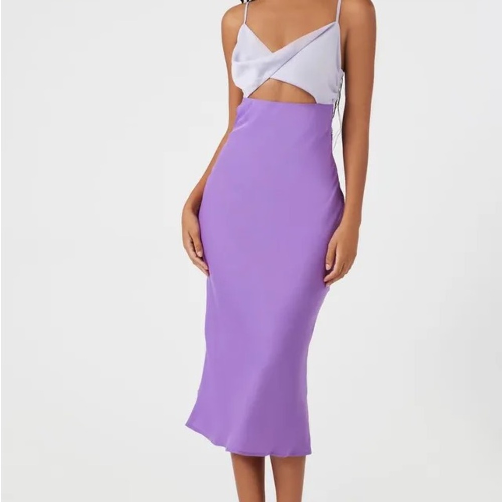 NWT lavender two-toned midi dress